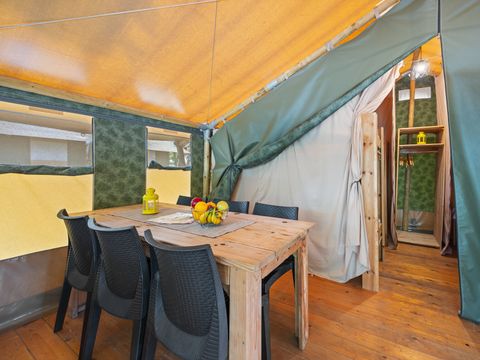 Tente en toile et en bois 5 personnes - Valkanela - Tente Safari Relax