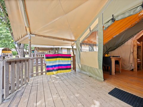 TENTE TOILE ET BOIS 5 personnes - Valkanela - Tente Safari Relax
