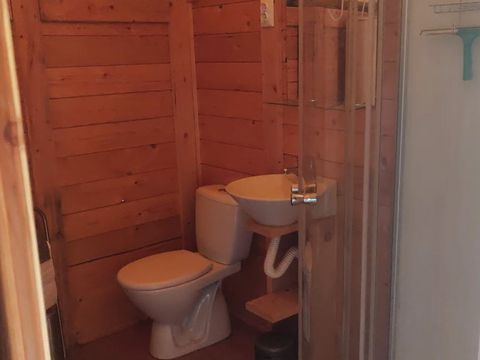 TENTE TOILE ET BOIS 6 personnes - Valkanela - Tente safari coucher de soleil + sanitaires (6P)
