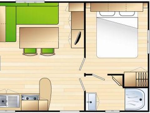 Mobilhome 4 personnes - 2 chambres