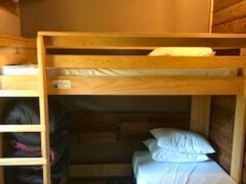 MOBILHOME 5 personnes - Cosyflower Premium sur pilotis 38m² - 2 chambres + TV + draps + serviettes terrasse couverte 11m²