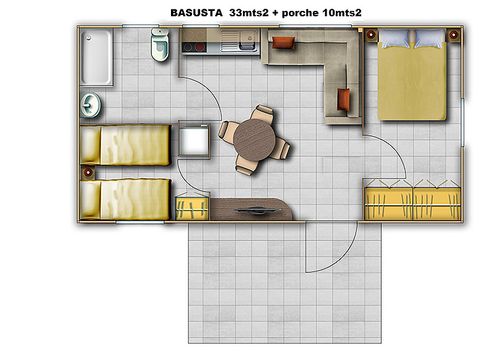 BUNGALOW 5 personnes - BASUSTA  apto minusválidos