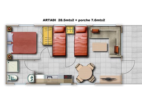 BUNGALOW 4 personnes - ARTADI
