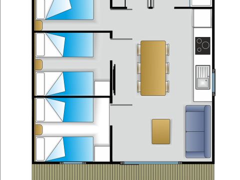 MOBILHOME 6 personnes - Plus 3
