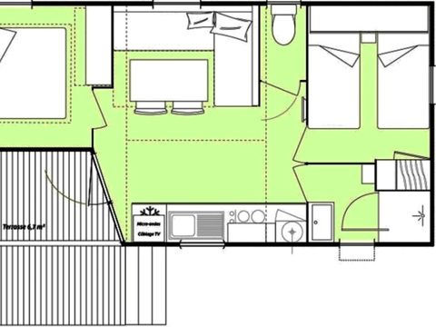 MOBILHOME 6 personnes - MH PREMIUM 2
