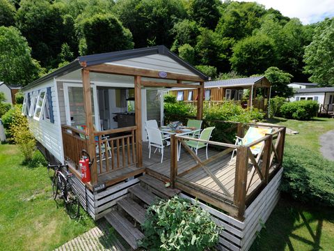 MOBILHOME 4 personnes - Mobile-home Confort EVASION 24m² - 2 chambres - terrasse semi-couverte 12m² + BBQ S/S 4 pers