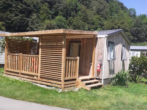 Mobilhome 2 personnes - Mobil-home Standard 20m² - 1 chambre - terrasse semi-couverte 12m² + BBQ 1/2 pers