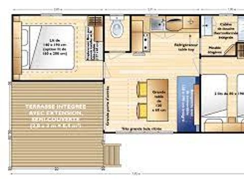 MOBILHOME 6 personnes - Loggia