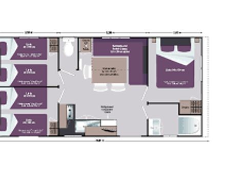 MOBILHOME 8 personnes - Mobil home Super Titania 6/8 pers