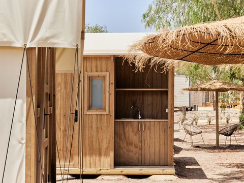 Tente en toile et en bois 2 personnes - Palmeral