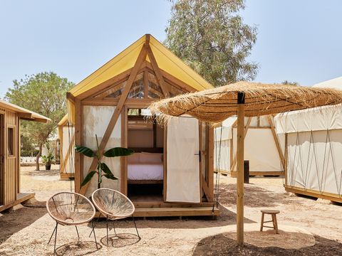 Tente en toile et en bois 2 personnes - Palmeral