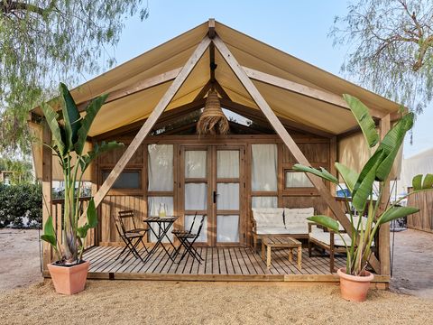 Tente en toile et en bois 2 personnes - Alhamilla