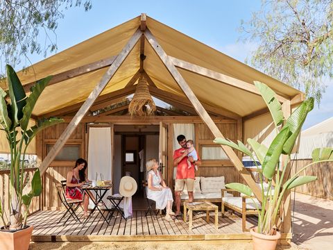 Tente en toile et en bois 2 personnes - Alhamilla