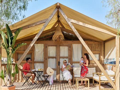 Tente en toile et en bois 2 personnes - Alhamilla