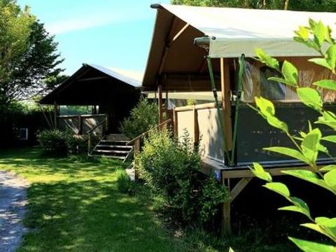 Tente en toile et en bois 5 personnes - Lodge Bali sans sanitaires