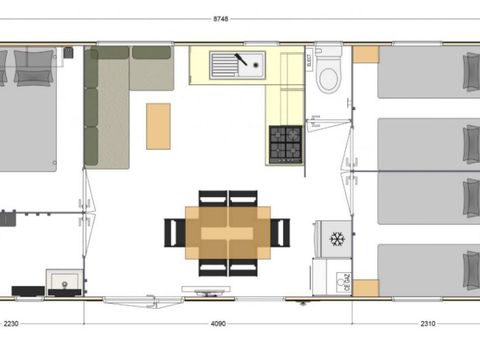 MOBILHOME 6 personnes - RIDEAU 3ch