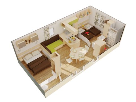 MOBILHOME 5 personnes - FLORES