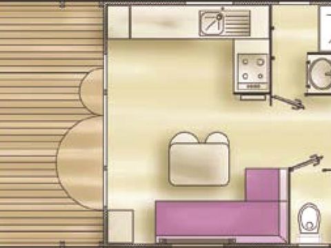 MOBILHOME 4 personnes - MEDITERRANEE