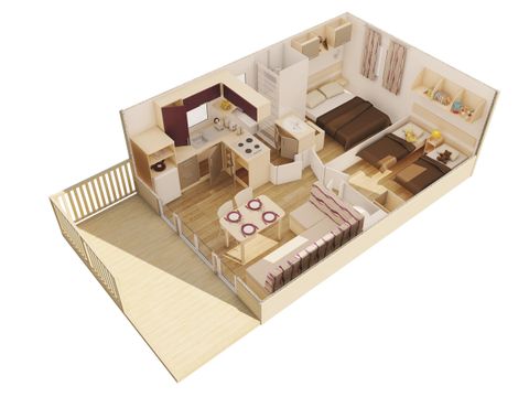 MOBILHOME 4 personnes - MEDITERRANEE