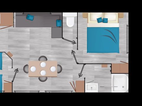 MOBILHOME 5 personnes - SAVANAH