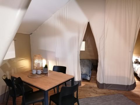 Tente en toile et en bois 5 personnes - Tente Lodge