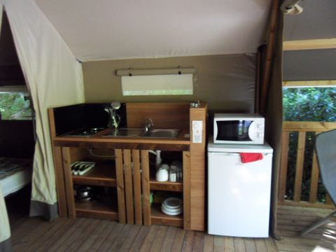 Tente en toile et en bois 5 personnes - Tente Lodge