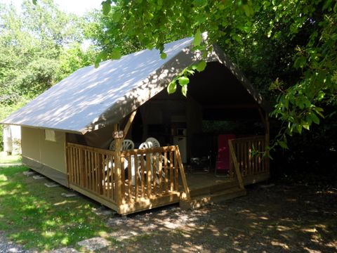 Tente en toile et en bois 5 personnes - Tente Lodge