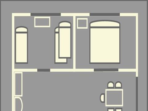 BUNGALOW TOILÉ 5 personnes - BUNGALOW sans sanitaires