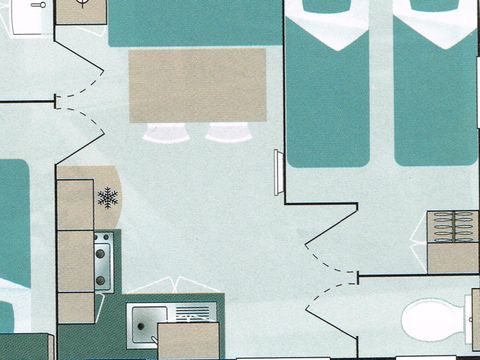 MOBILHOME 4 personnes - MIRABAT