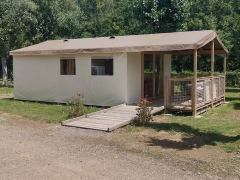 Tente en toile et en bois 4 personnes - Ecolodge (sans sanitaires)