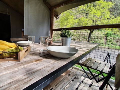 TENTE TOILE ET BOIS 4 personnes - ECOLODGE CONFORT sans sanitaires