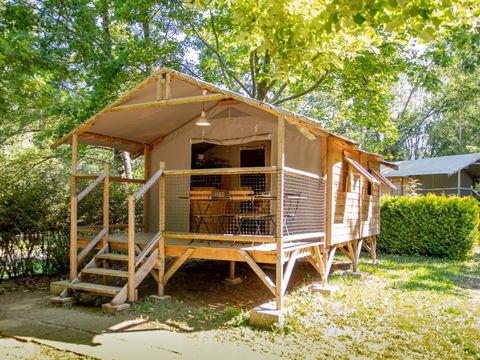 TENTE TOILE ET BOIS 4 personnes - ECOLODGE CONFORT sans sanitaires