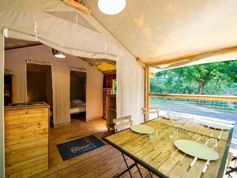 TENTE TOILE ET BOIS 4 personnes - ECOLODGE CONFORT sans sanitaires