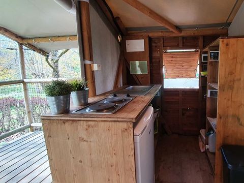 TENTE TOILE ET BOIS 4 personnes - ECOLODGE CONFORT sans sanitaires