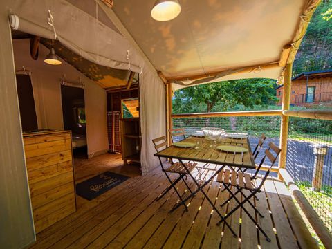 TENTE TOILE ET BOIS 4 personnes - ECOLODGE CONFORT sans sanitaires