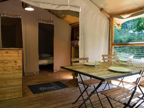 TENTE TOILE ET BOIS 4 personnes - ECOLODGE CONFORT sans sanitaires