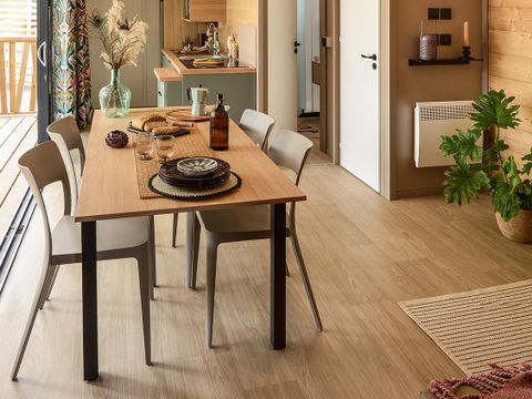 CHALET 6 personnes - Chalet ETOILE +35m² (3 chambres) Terrasse couverte +TV 6 pers.