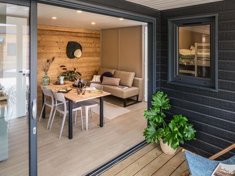 CHALET 6 personnes - Chalet ETOILE +35m² (3 chambres) Terrasse couverte +TV 6 pers.