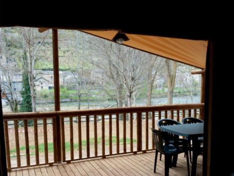 Tente en toile et en bois 5 personnes - Tente lodge