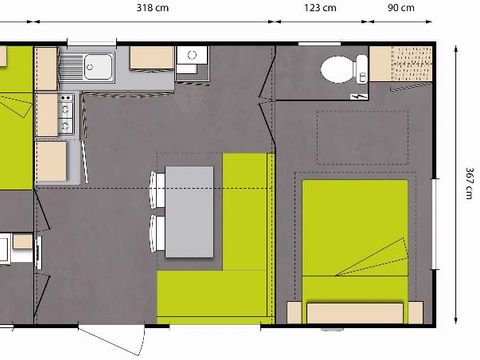 MOBILHOME 6 personnes - O'PHEA 734