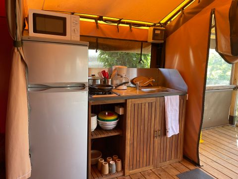 BUNGALOW TOILÉ 5 personnes - LODGE EXOTIQUE (sans sanitaire)