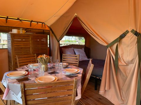 BUNGALOW TOILÉ 5 personnes - LODGE EXOTIQUE (sans sanitaire)