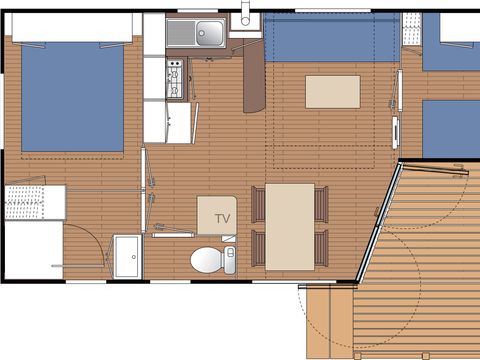 MOBILHOME 4 personnes - PERROCHE 