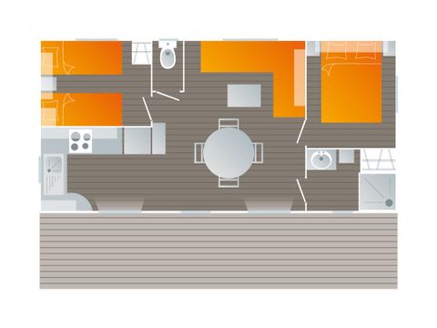 MOBILHOME 4 personnes - Mimosa