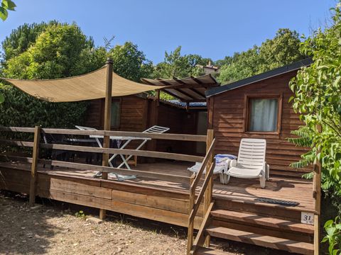 CHALET 5 personnes - 28m² CONFORT 2 chambres + terrasse semi-couverte