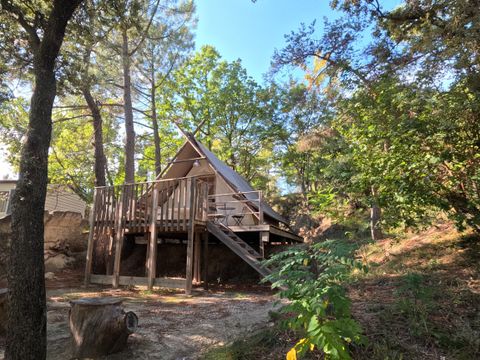 Tente en toile et en bois 3 personnes - Tente Trappeur Aventure - 1 pièce