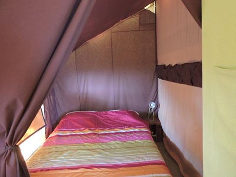 Tente en toile et en bois 4 personnes - Tente Lodge Aventure - 2 chambres