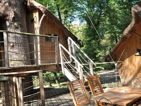 HÉBERGEMENT INSOLITE 6 personnes - Cabane dans les arbres - Ouistitis