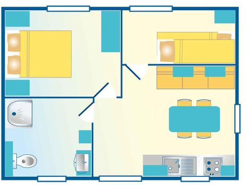 MOBILHOME 3 personnes - Mobilhome 3 personnes