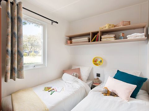MOBILHOME 6 personnes - Premium 35m² 3 chambres + Climatisation + TV + LV + terrasse couverte